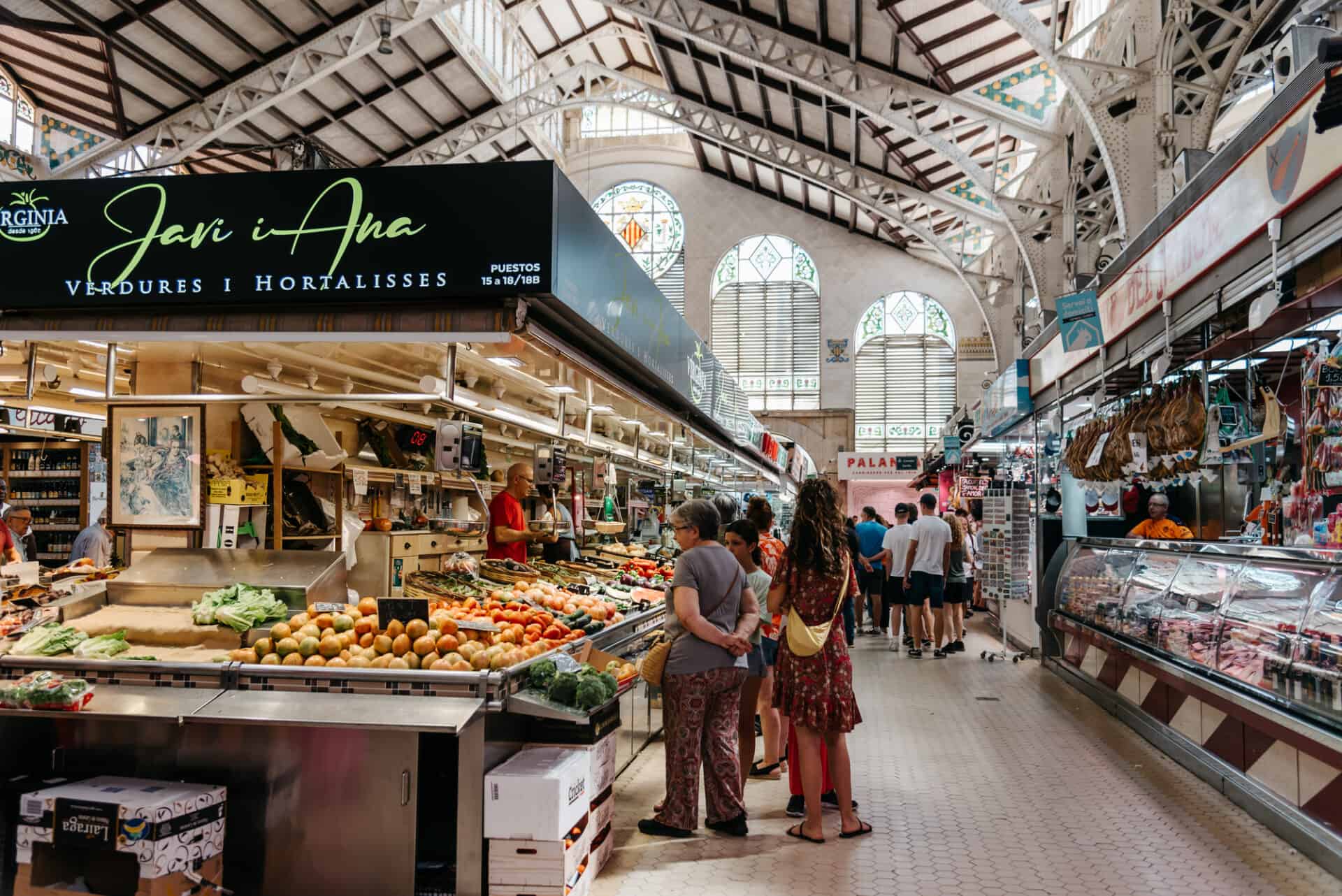 Valencia, Spain - Central Market. Interior View