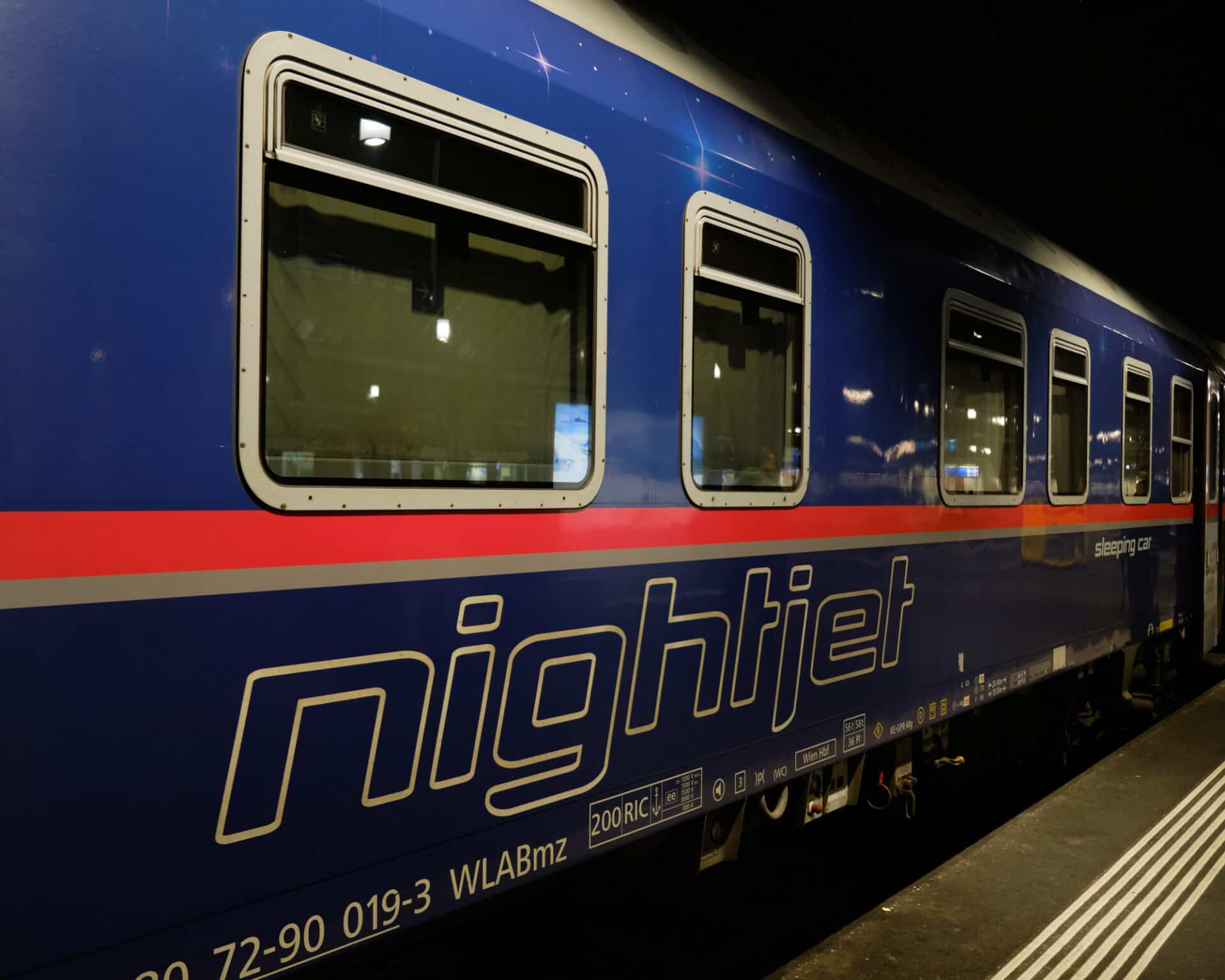 Conscious travel by train in Europe - night train