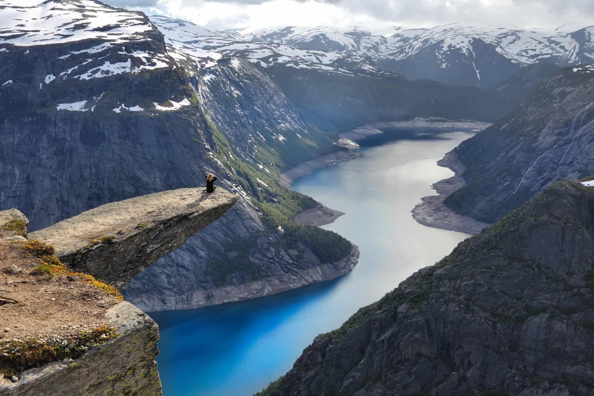 Troll's Tongue hike in Europe, Norway