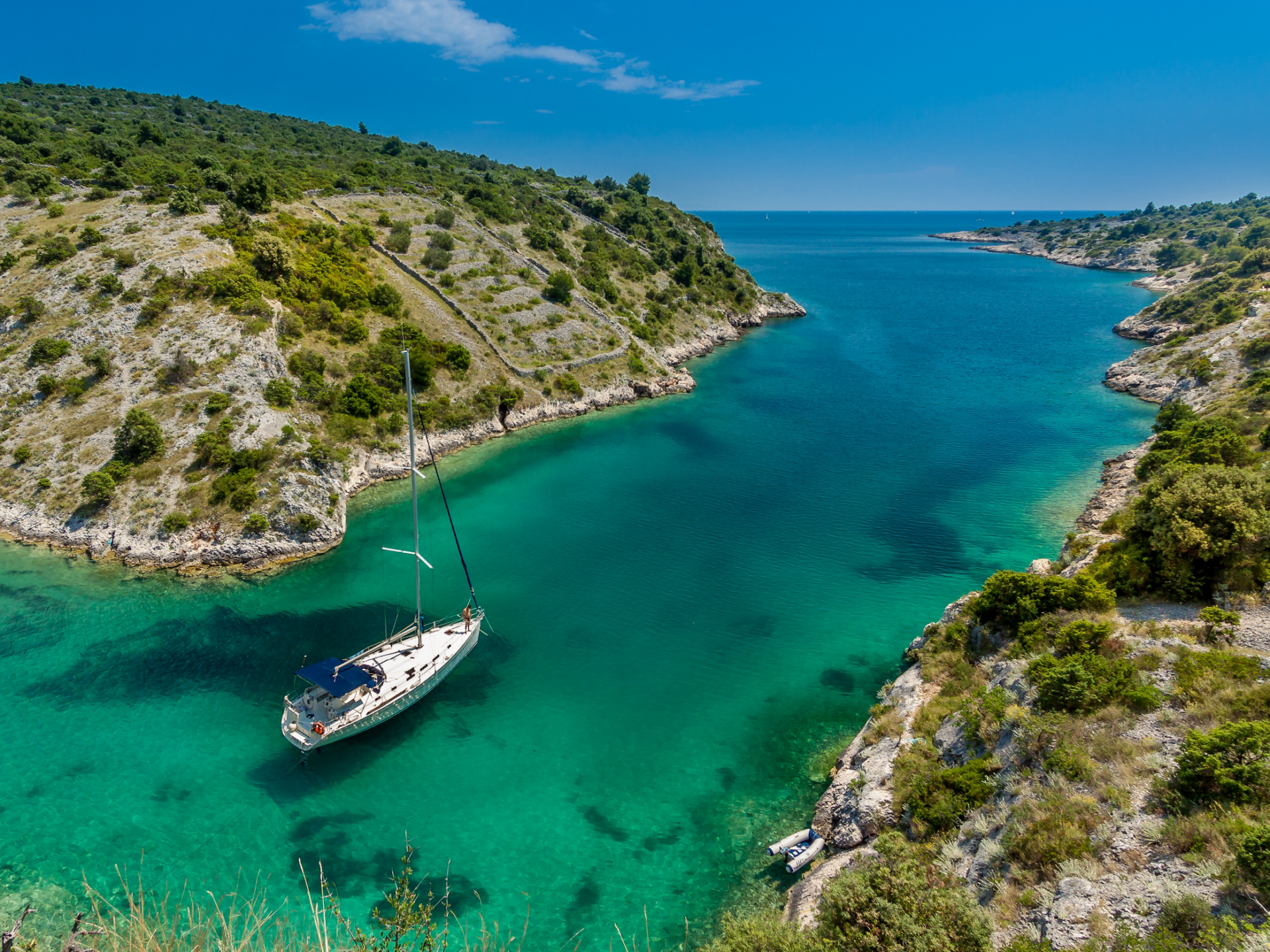 sailing boat in Croatia eco-travelling